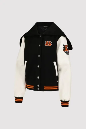 Cincinnati Bengals Sailor Full-Snap Hooded Varsity Jacket