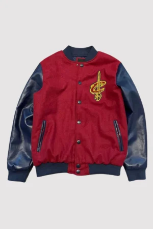 Cleveland Cavaliers Red and Navy Varsity Jacket