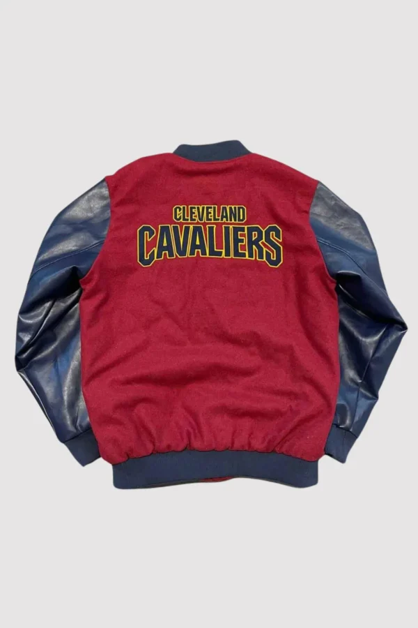 Cleveland Cavaliers Red and Navy Varsity Jacket