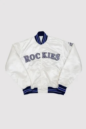 Colorado Rockies 1990’s White Varsity Jacket