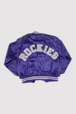 Colorado Rockies 80’s Purple Varsity Jacket