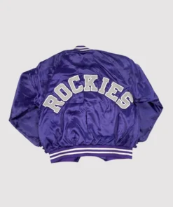 Colorado Rockies 80’s Purple Varsity Jacket