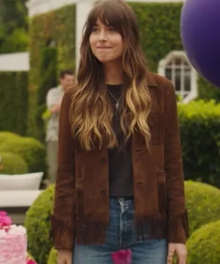 Dakota Johnson The High Note Suede Leather Jacket