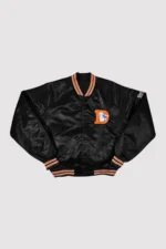 Denver Broncos 80s Black Bomber Jacket