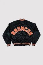Denver Broncos 80s Black Bomber Jacket