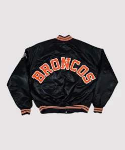 Denver Broncos 80s Black Bomber Jacket