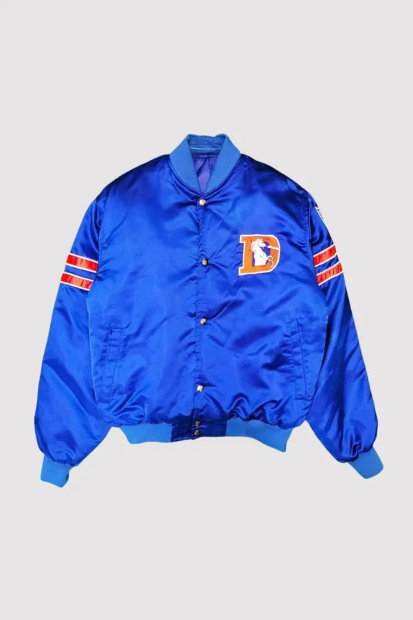Denver Broncos 80’s Royal Blue Varsity Jacket
