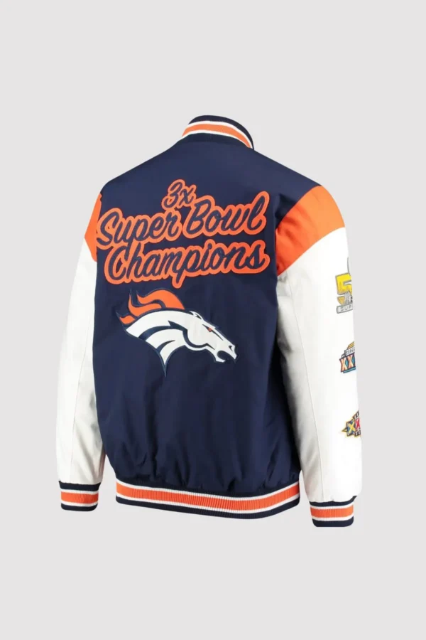 Denver Broncos Super Bowl Champions Varsity Jacket