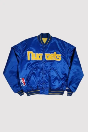 Denver Nuggets 90’s Blue Varsity Jacket