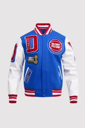Detroit Pistons NBA 3x Finals Champions Varsity Jacket