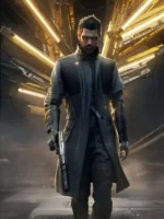 Deus Ex Mankind Divided Adam Jensen Black Trench Coat