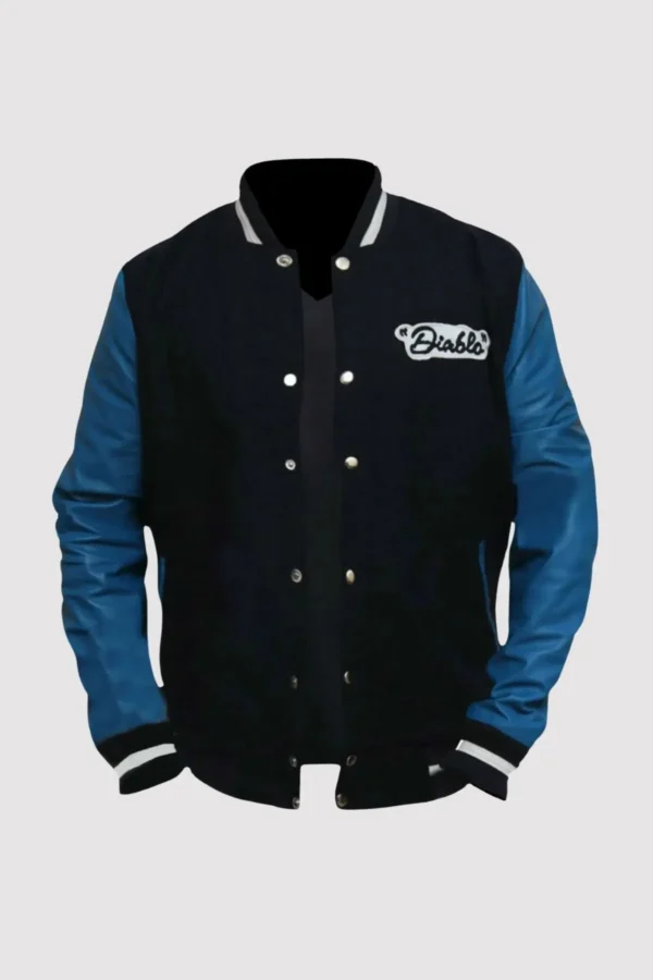 El Diablo Suicide Squad Blue Varsity Jacket