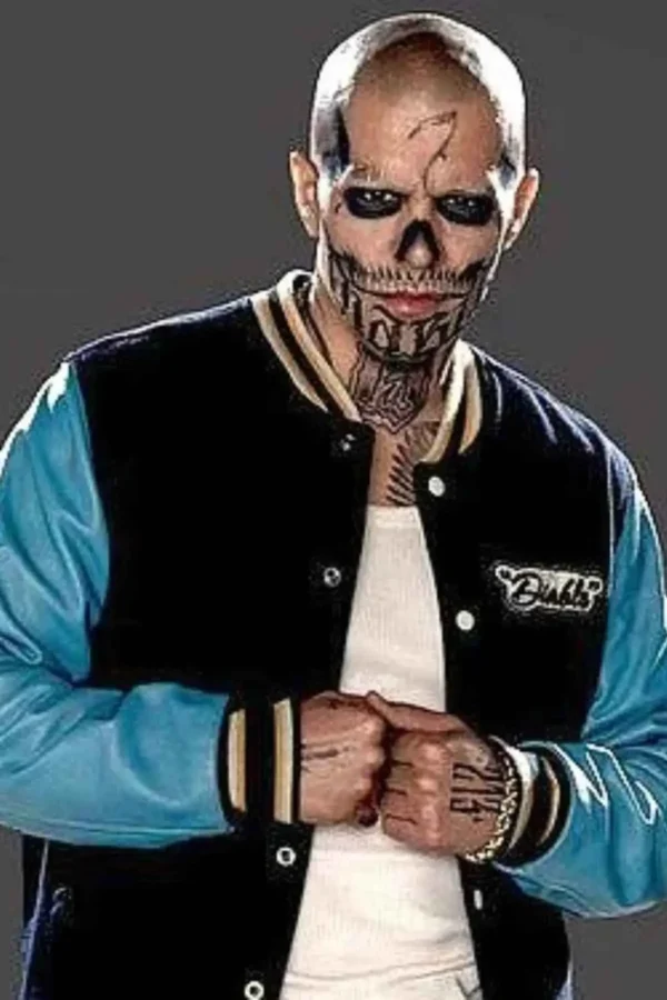 El Diablo Suicide Squad Blue Varsity Jacket
