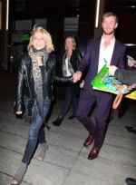 Elsa Pataky Black Leather Jacket