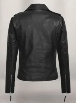 Elsa Pataky Black Leather Jacket
