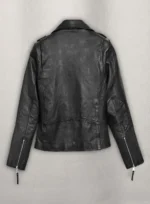 Elsa Pataky Black Leather Jacket