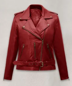 Emilia Clarke Last Christmas Leather Jacket