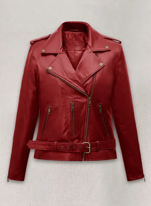 Emilia Clarke Last Christmas Leather Jacket