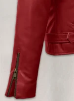 Emilia Clarke Last Christmas Leather Jacket