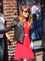 Emma Stone Black Leather Jacket