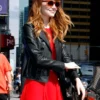 Emma Stone Black Leather Jacket