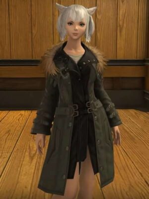 Final Fantasy XIV Rebel Video Game Shearling Coat