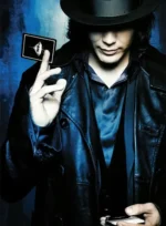 Gambit Black Leather Trench Coat