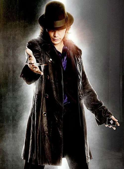 Gambit Black Leather Trench Coat