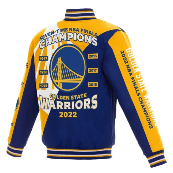 Golden State Warriors 7-Time NBA Finals Champions Varsity Jacket