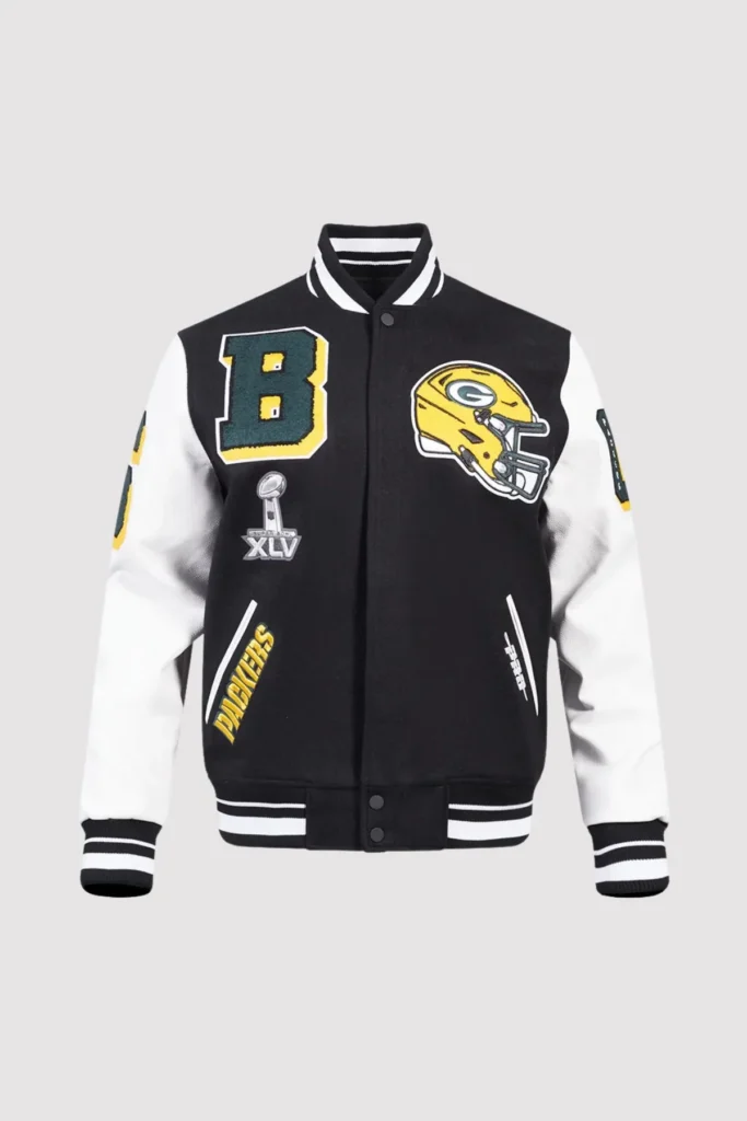 Green Bay Packers Mashup Varsity Jacket