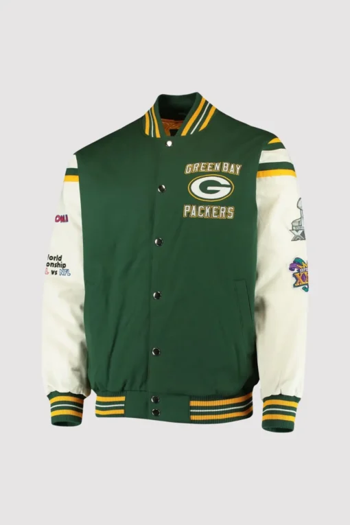Green Bay Packers Super Bowl Varsity Jacket