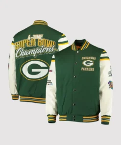 Green Bay Packers Super Bowl Varsity Jacket