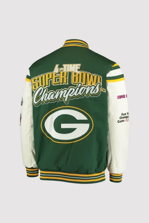Green Bay Packers Super Bowl Varsity Jacket