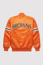 Gridiron Cleveland Browns Orange Satin Jacket