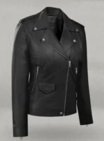 Hilary Duff Black Leather Jacket