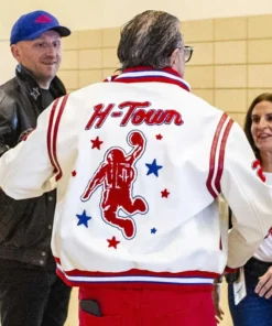 Houston Texans NFL Letterman Red and Blue Varsity Jacket