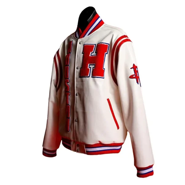 Houston Texans NFL Letterman Red and Blue Varsity Jacket