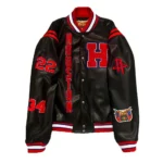 Houston Texans NFL Letterman Red and Blue Varsity Jacket