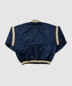 Indiana Pacers Navy Satin Varsity Jacket