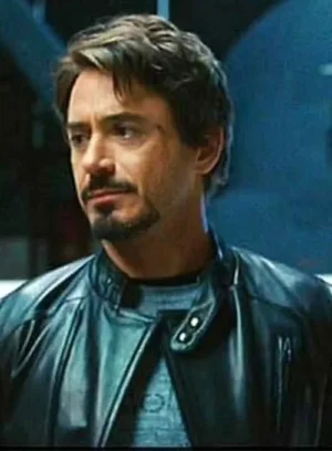 Iron Man Black Leather Jacket