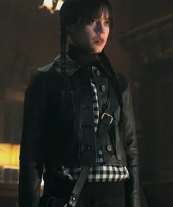 Jenna Ortega Wednesday Leather Jacket