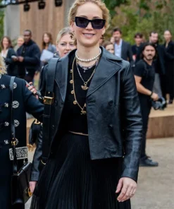 Jennifer Lawrence Leather Jacket 3