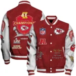 Kansas City Chiefs 4X Super Bowl LIX Champions Winning Spirit Varsity Jacket