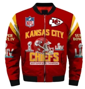 Kansas City Chiefs Super Bowl LIV Red Varsity Jacket