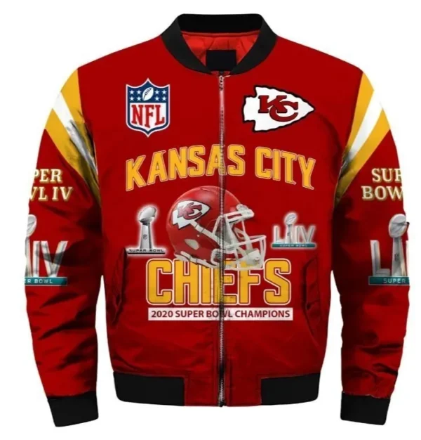 Kansas City Chiefs Super Bowl LIV Red Varsity Jacket