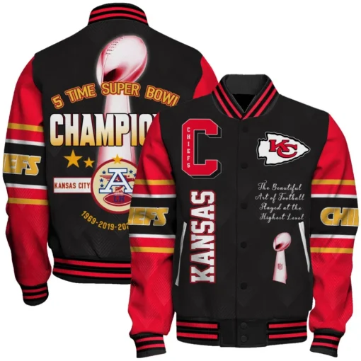 Kansas City Chiefs Super Bowl LIX Champions 2024 Explode And Ascend Varsity Jacket