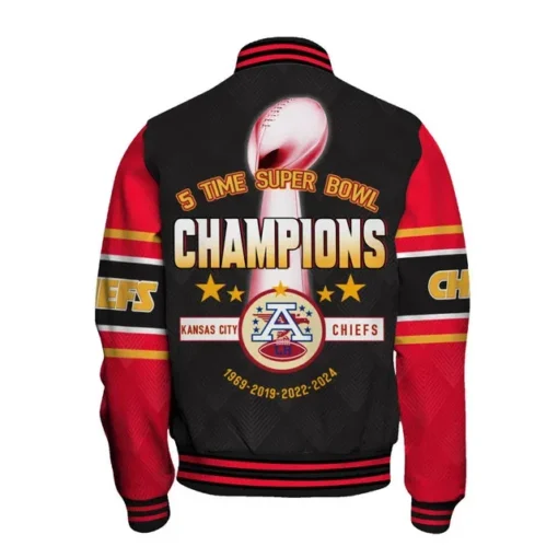 Kansas City Chiefs Super Bowl LIX Champions 2024 Explode And Ascend Varsity Jacket