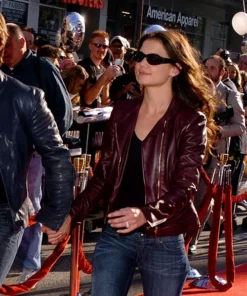 Katie Holmes Leather Jacket