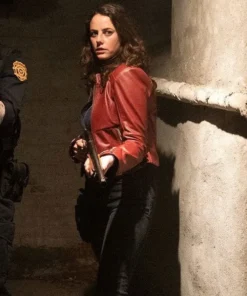Kaya Scodelario Resident Evil Leather Jacket