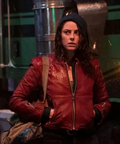 Kaya Scodelario Resident Evil Leather Jacket
